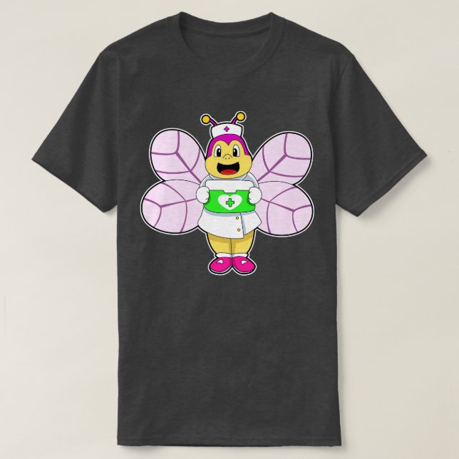 Bee as Nurse with First ait kit T-Shirt (Design Front)