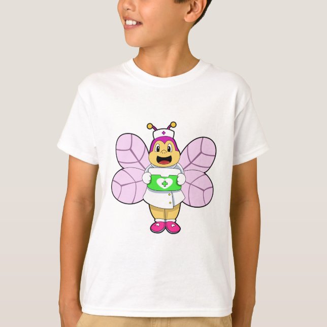 Bee as Nurse with First ait kit T-Shirt (Front)