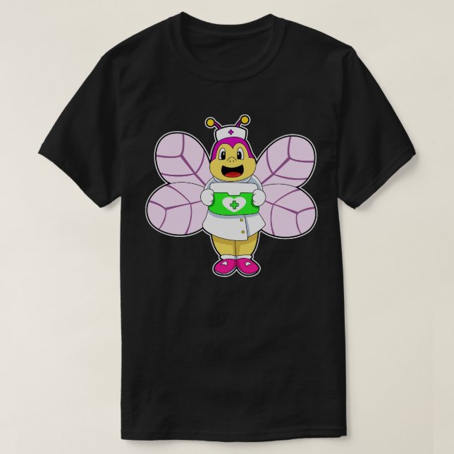 Bee as Nurse with First ait kit T-Shirt (Design Front)