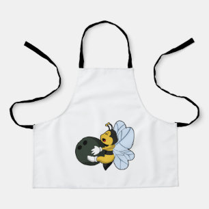 Bee at Bowling with Bowling ball Apron