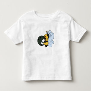 Bee at Bowling with Bowling ball Toddler T-Shirt