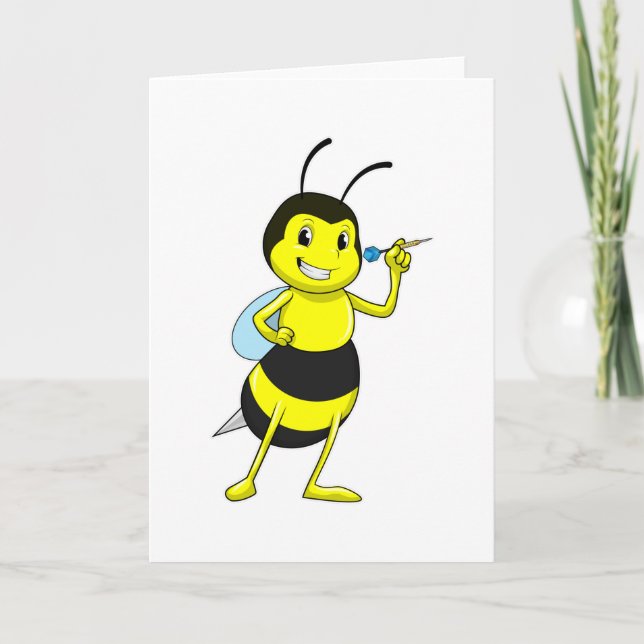 Bee at Darts with Dart Card (Front)