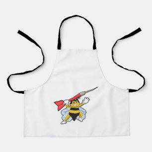 Bee at Darts with Dart.PNG Apron