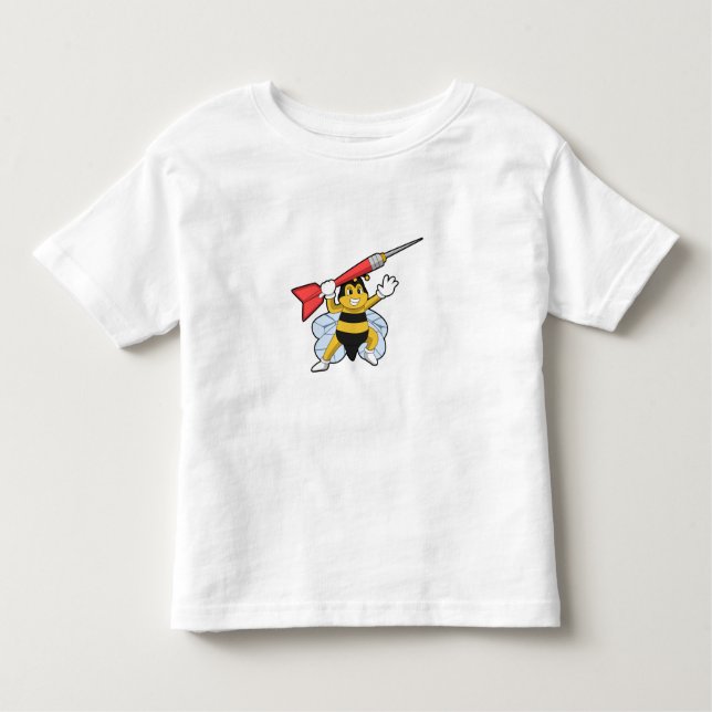 Bee at Darts with Dart.PNG Toddler T-Shirt (Front)