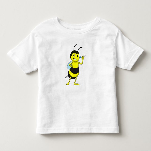Bee at Darts with Dart Toddler T-Shirt (Front)