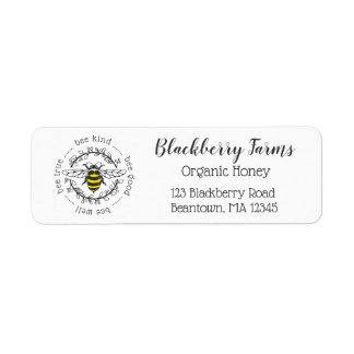 Bee Attitudes Return Address Label