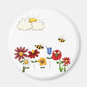 Bee-autiful Gardens Magnet