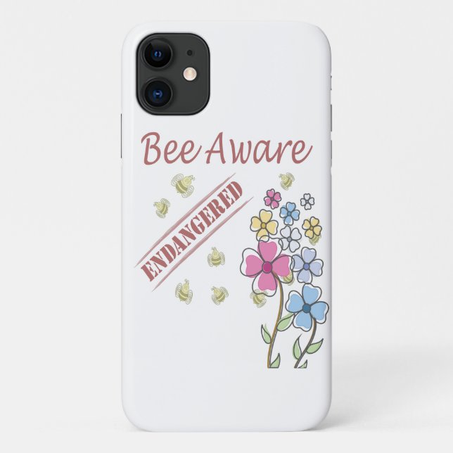 Bee Aware - Save the Bees Case-Mate iPhone Case (Back)