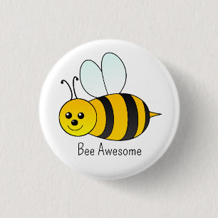 Bee Awesome 3 Cm Round Badge