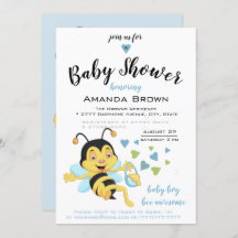 Bee Awesome Baby Boy Shower |