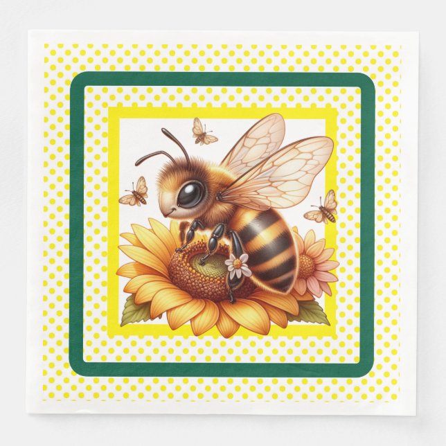 Bee Awesome Napkin (Front)