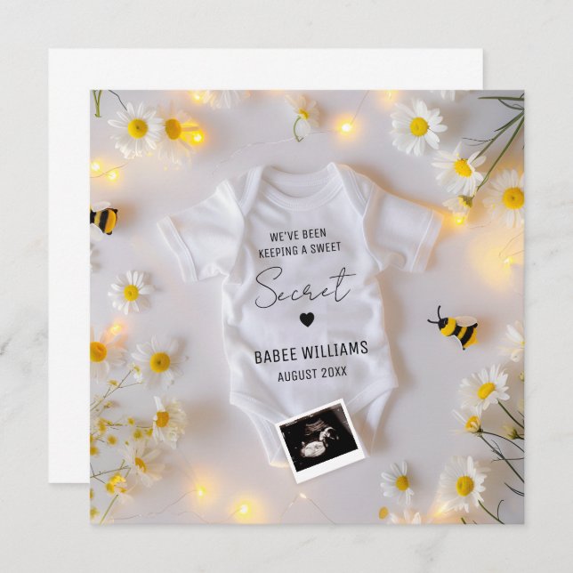 Bee Baby Announcement Social Media (Front/Back)