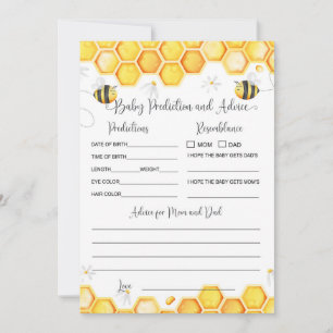 Bee Baby Prediction and Advice Card