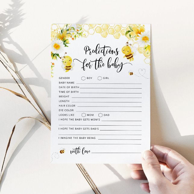 Bee baby predictions card (Creator Uploaded)