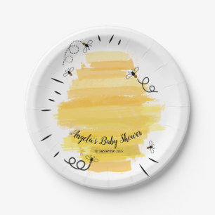Bee Baby Show Party Paper Plates