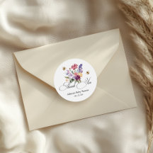 Bee Baby Shower Colourful Floral Thank You