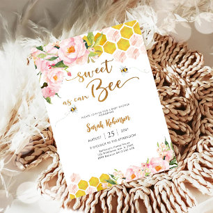 Bee Baby Shower Invitation