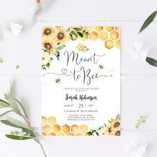 Bee Baby Shower Invitation
