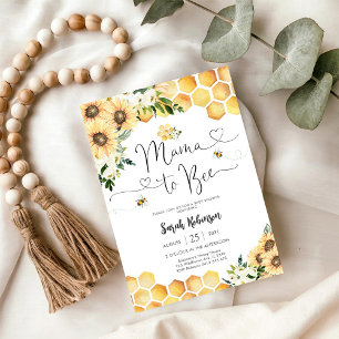 Bee Baby Shower Invitation