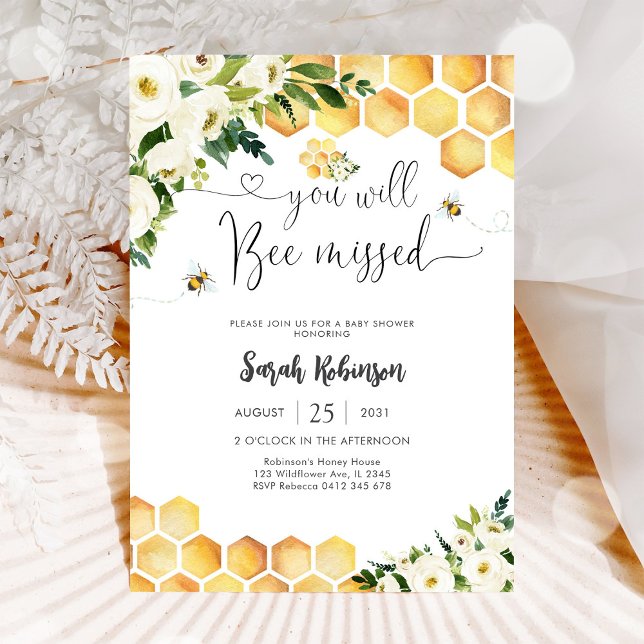 Bee Baby Shower Invitation (Creator Uploaded)