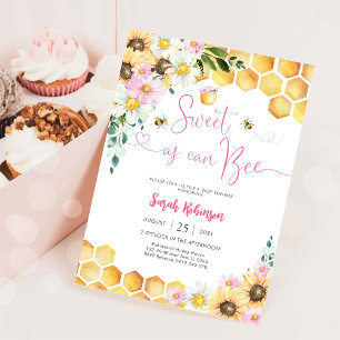 Bee Baby Shower Invitation