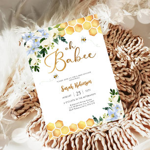 Bee Baby Shower Invitation