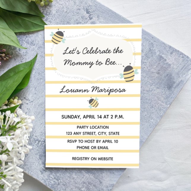 Bee Baby Shower Invitation (Creator Uploaded)