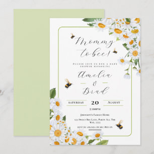 Bee Baby Shower Mommy to Bee As Sweet As Can Bee Invitation