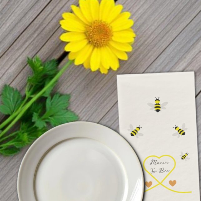 Bee Baby Shower Napkin (Creator Uploaded)