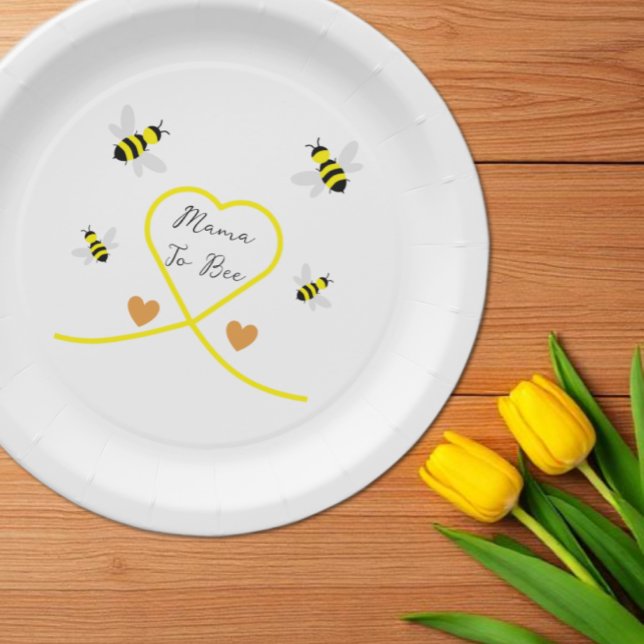 Bee Baby Shower Paper Plate (Creator Uploaded)