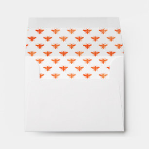 Bee Baby Shower rose gold honey bees Envelope