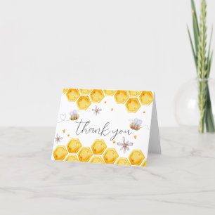 Bee Baby Shower Thank You Card