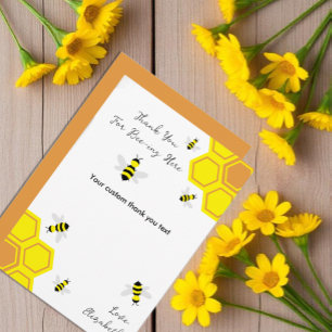 Bee Baby Shower Thank You Card