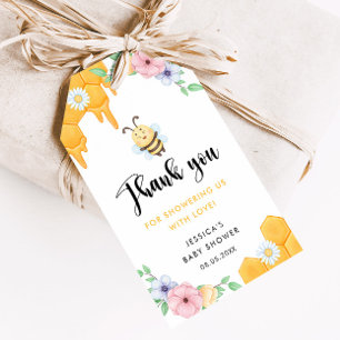 Bee Baby Shower Thank you Gift Tags