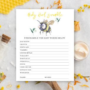 Bee - Baby Word Scramble