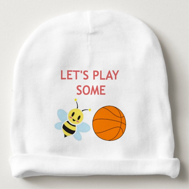 Bee Ball Baby Beanie (Front)