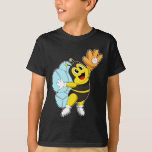 Bee Baseball Baseball glove T-Shirt