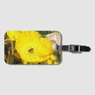 Bee Bathed in Yellow Luggage Tag