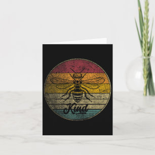 Bee Be Kind - Vintage Love Women Kids Men Retro Gr Card