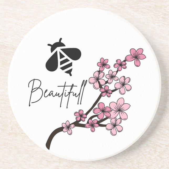bee beautifull coaster (Front)