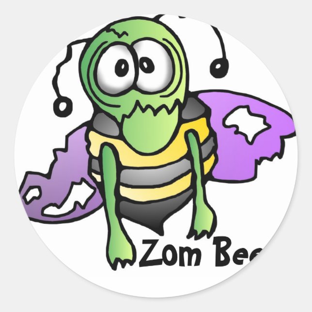 Bee bee best sticker sticker Zombi (Front)