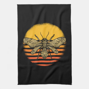 Bee Beekeeper Beekeeping Retro Gift Tea Towel