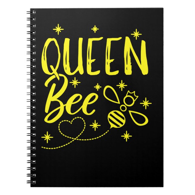 Bee Beekeeper Cute Beekeeper Queen Bee Crown Bee Q Notebook (Front)