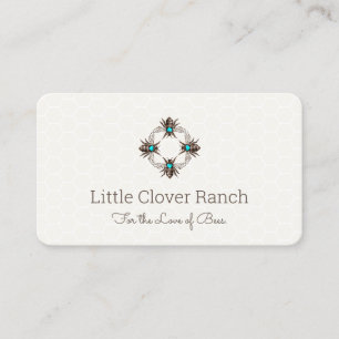 Bee Beekeeper Honeycomb Business Card