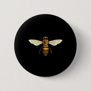 Bee Beekeeper I Bees Environmental Protection Bee 6 Cm Round Badge