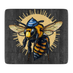 Bee Beekeeping Hanukkah Jewish Kippah Cutting Board