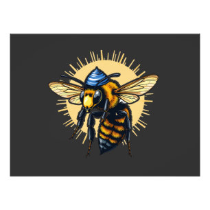 Bee Beekeeping Hanukkah Jewish Kippah Photo Print