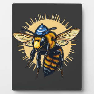 Bee Beekeeping Hanukkah Jewish Kippah Plaque