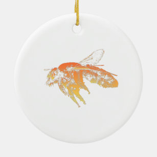 Bee - Bees - Insects - Honey Bee - Bee Sting Ceramic Ornament