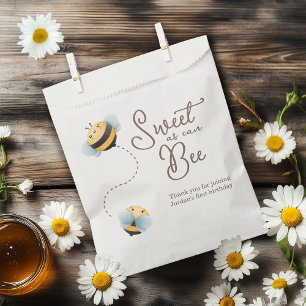 Bee Birthday Invitation Favour Bag